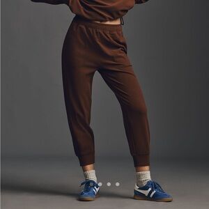 Varley Brown Slim Cuff Pants